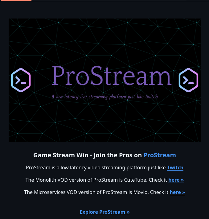 Live Streaming Interface